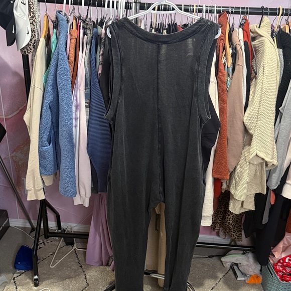 free people movement Pants - free people movement Black Sleeveless Jumpsuit Romper s
